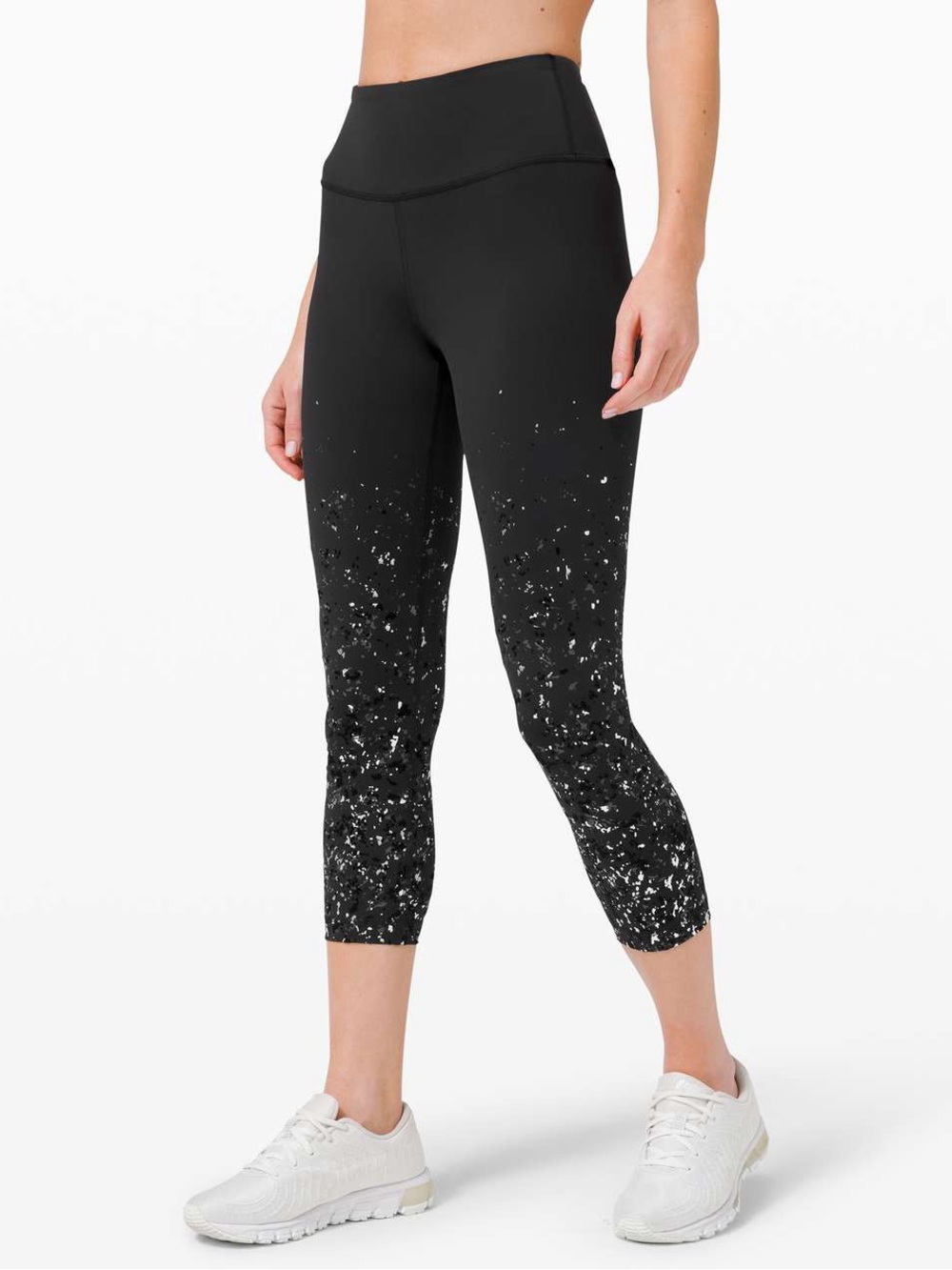 Lululemon Speed Wunder Mid Rise Crop 23" Speckle Shine - Size 8